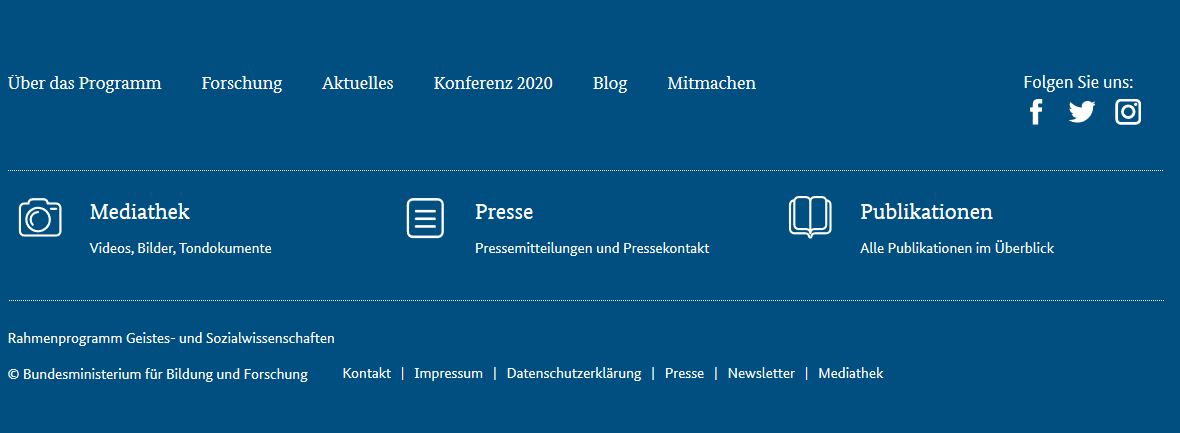 Footer-Navigation